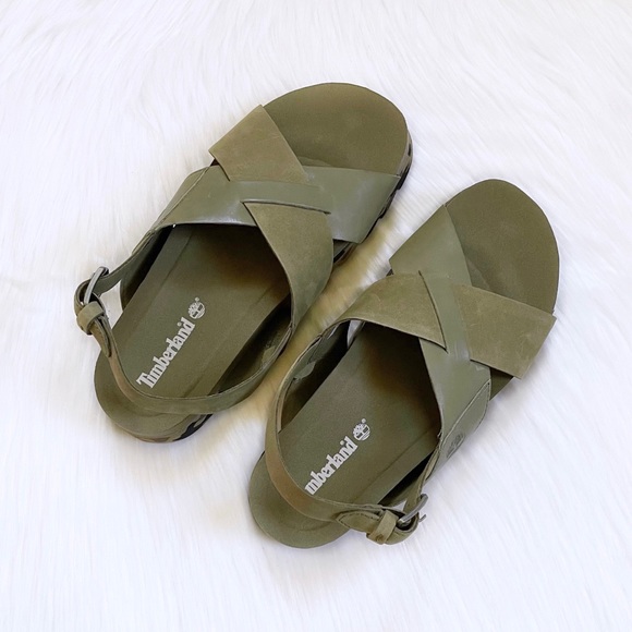 Timberland Women’s Santa Monica Sunrise Olive Sandals - Picture 4 of 8